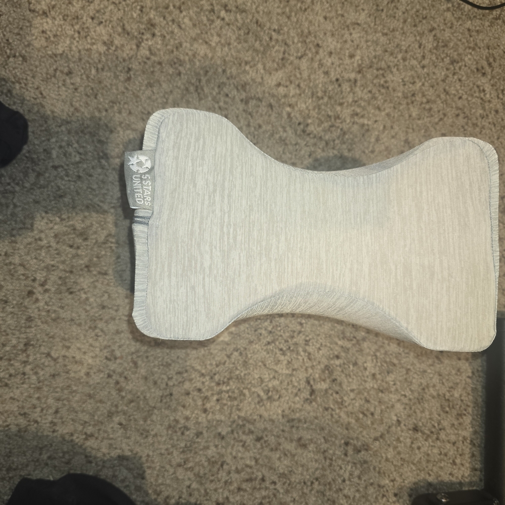 Gray Memory Foam Knee Pillow For Side Sleepers - Picture 2 of 3